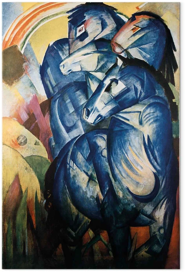 Paveikslas XXL Franz Marc - Mėlynųjų arklių bokštas