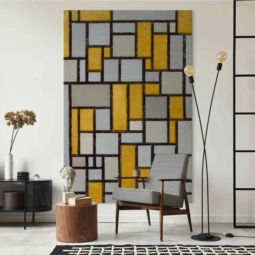 Paveikslas XXL Piet Mondrian - Kompozicija su tinkleliu 41