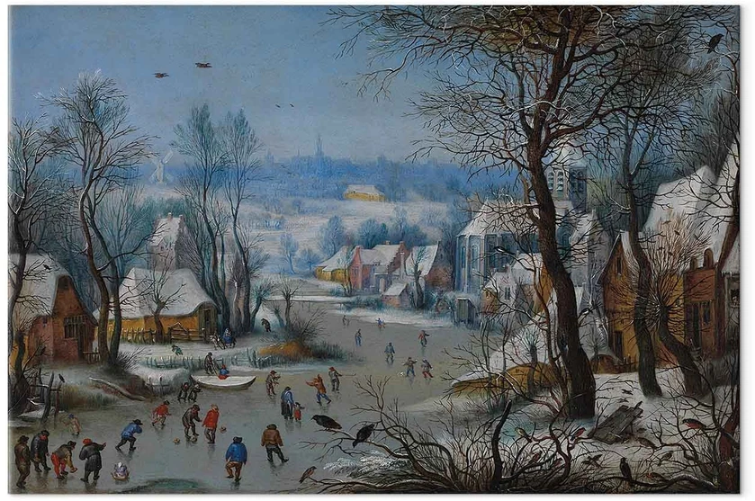 Paveikslas XXL Pieter Brueghel Jaunesnysis - Žiemos žaidimai