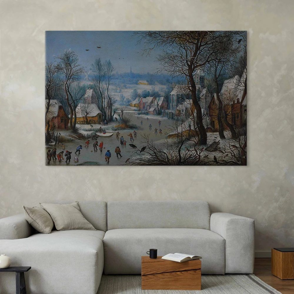 Paveikslas XXL Pieter Brueghel Jaunesnysis - Žiemos žaidimai