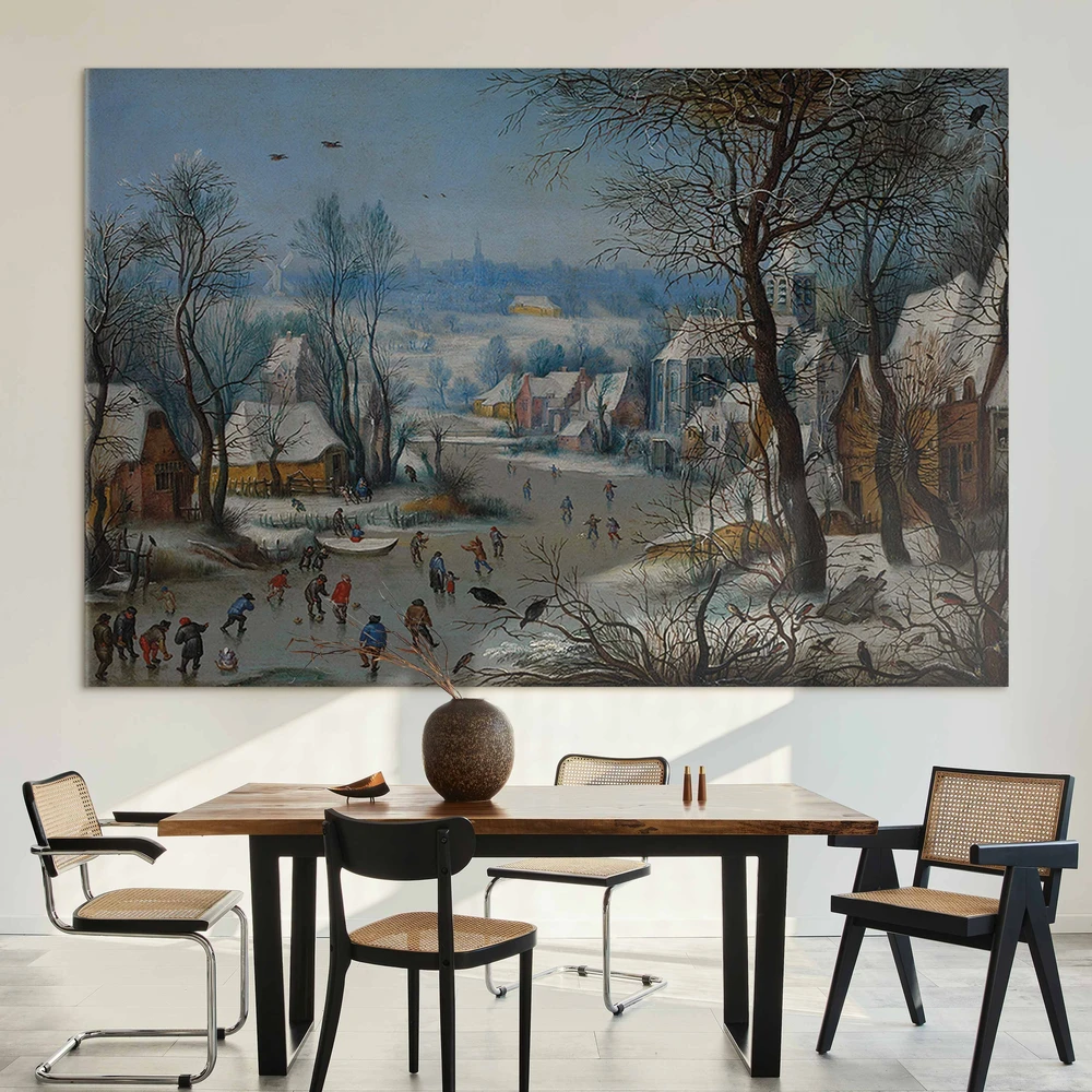 Paveikslas XXL Pieter Brueghel Jaunesnysis - Žiemos žaidimai