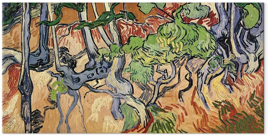 Paveikslas XXL Vincent van Gogh - Medžių šaknys