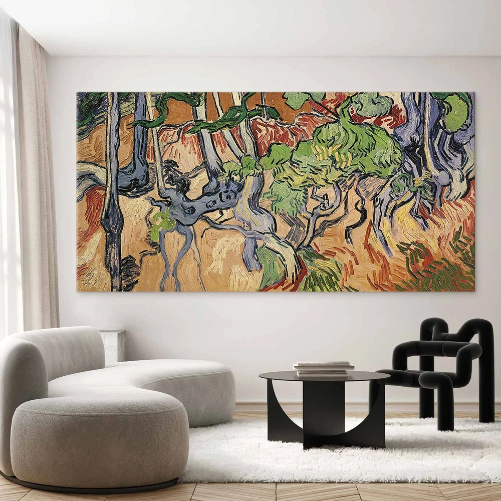 Paveikslas XXL Vincent van Gogh - Medžių šaknys