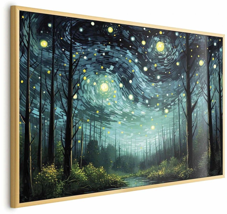 Paveikslas - Žvaigždėta naktis - šiuolaikinė Van Gogho dangaus interpretacija
