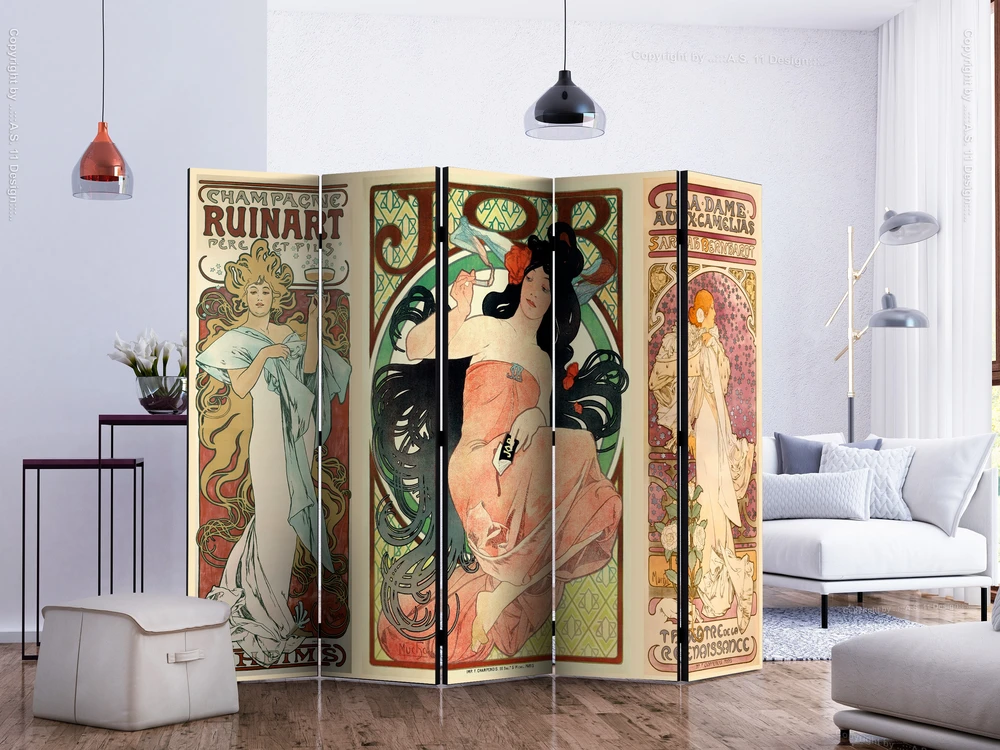 Pertvara - Alphonse Mucha. Moterys II - 5 dalių