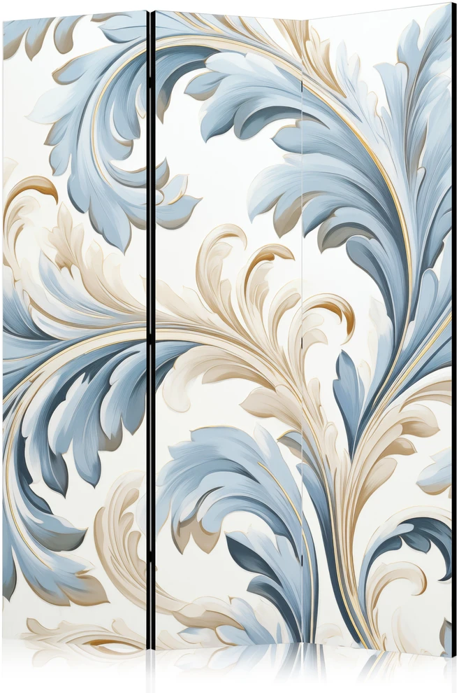 Pertvara - Barokiniai ornamentai šviesiais kreminiais mėlynais tonais - 3 dalių