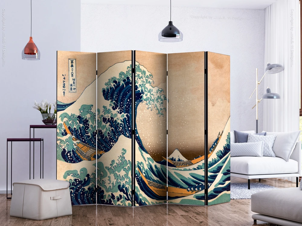 Pertvara - Hokusai: Didžioji Kanagavos banga reprodukcija II - 5 dalių