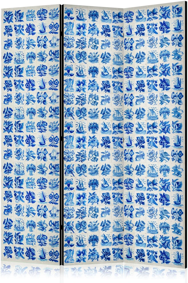 Pertvara - Keraminės plytelės - tradicinės portugališkos mėlynos azulejo plytelės - 3 dalių