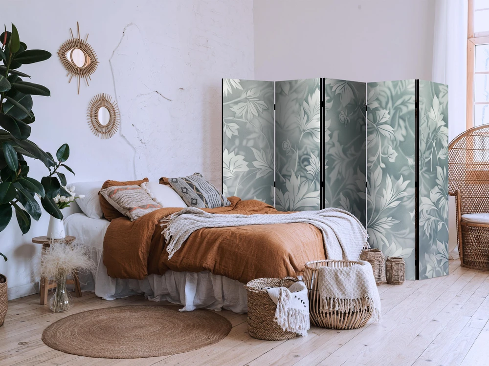 Pertvara - Ornamentai išblukusio turkio tonais - subtilus augalinis raštas - 5 dalių