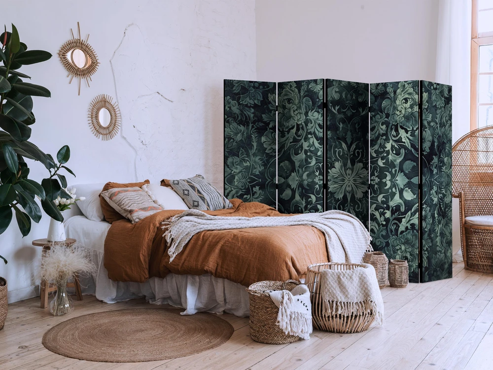 Pertvara - Rytietiško kilimo raštas - smaragdiniai ornamentai ir sendinti raštai - 5 dalių