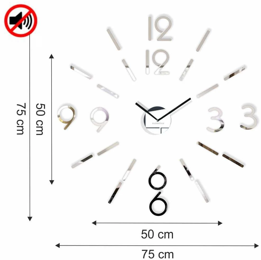 Sieninis laikrodis - Žavesys 2 50-75cm veidrodinis (PASKUTINIS)