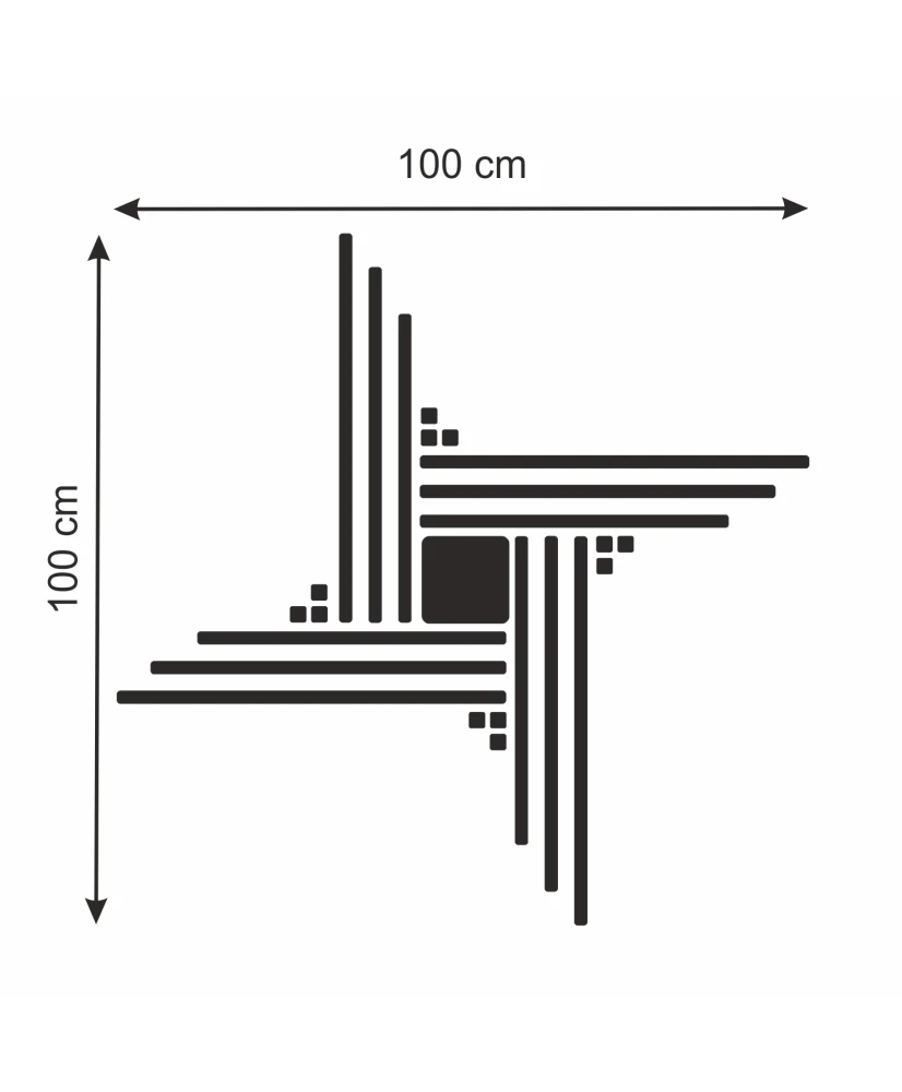 Sienų dekoracija "Veidrodinės Linijos"