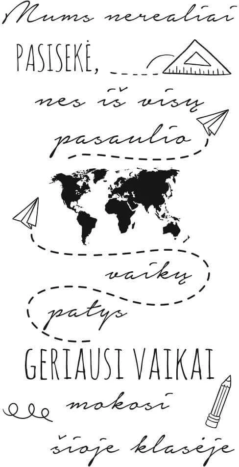 Sienų lipdukas Klasės taisyklės