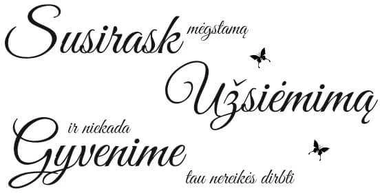 Sienų lipdukas Mėgstamas užsiėmimas