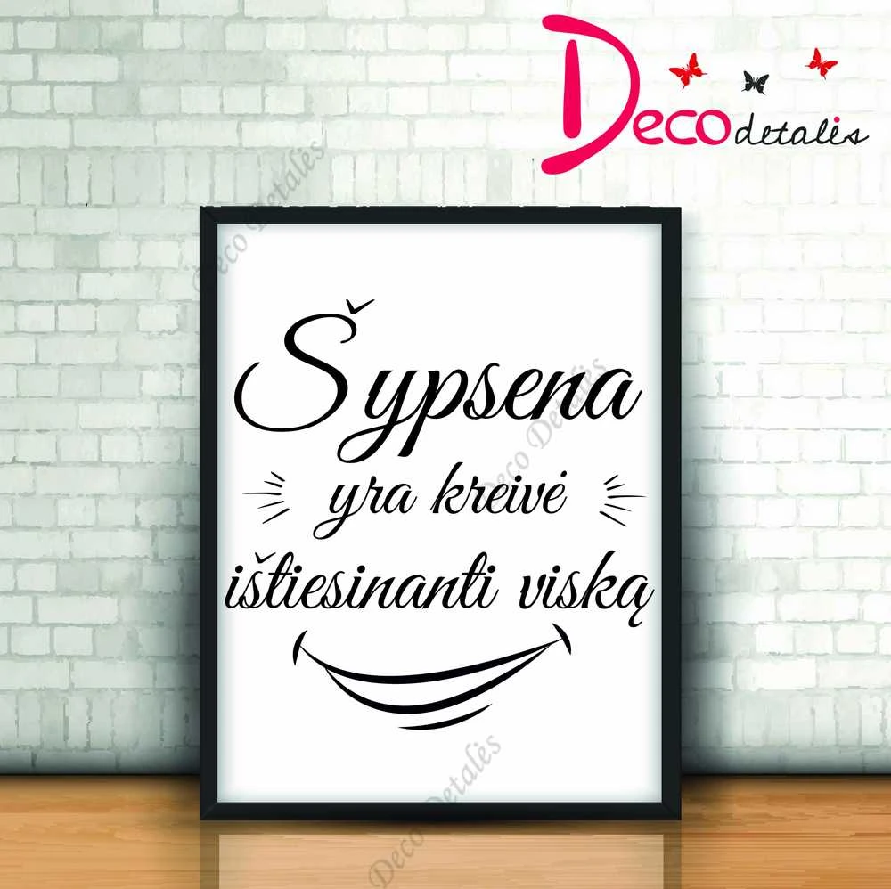 Sienų lipdukas "Šypsena"