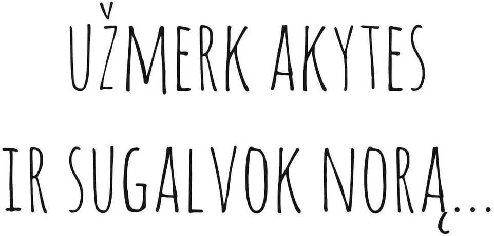 Sienų lipdukas Užmerk akytes