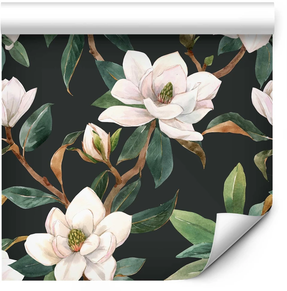 Tapetai - Baltos magnolijos