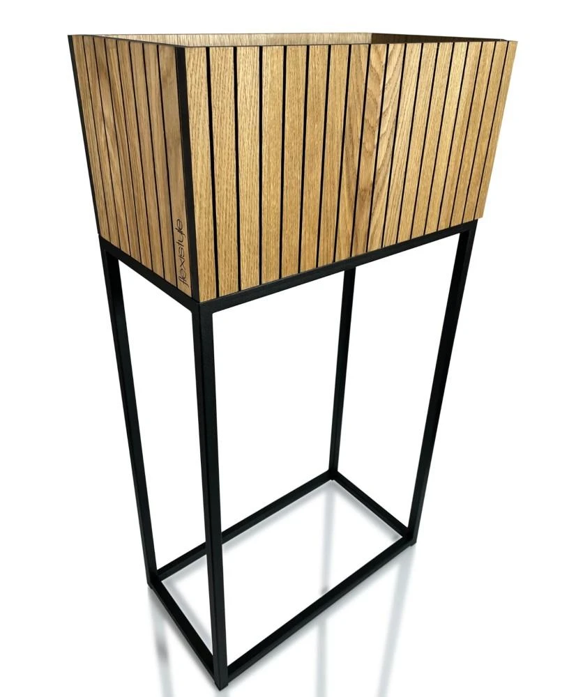 Vazonas augalams - Loft Fiorino ąžuolinis 42x22x80cm