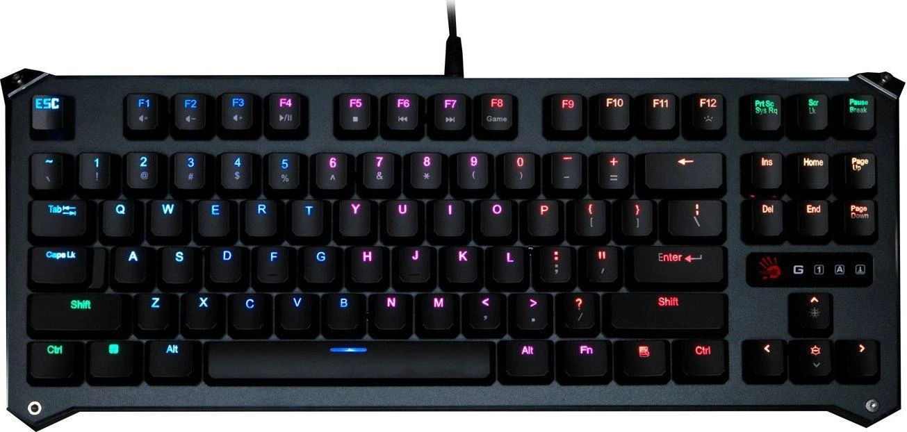 Mechaninė klaviatūra A4Tech BLOODY B930 RGB (LK LIBRA Oranžinis SWITCH)