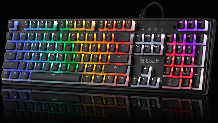 Klaviatūra A4Tech Bloody S510R pudingas (Mėlyna Switch)