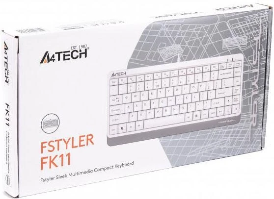 Klaviatūra - A4Tech FK11 Balta