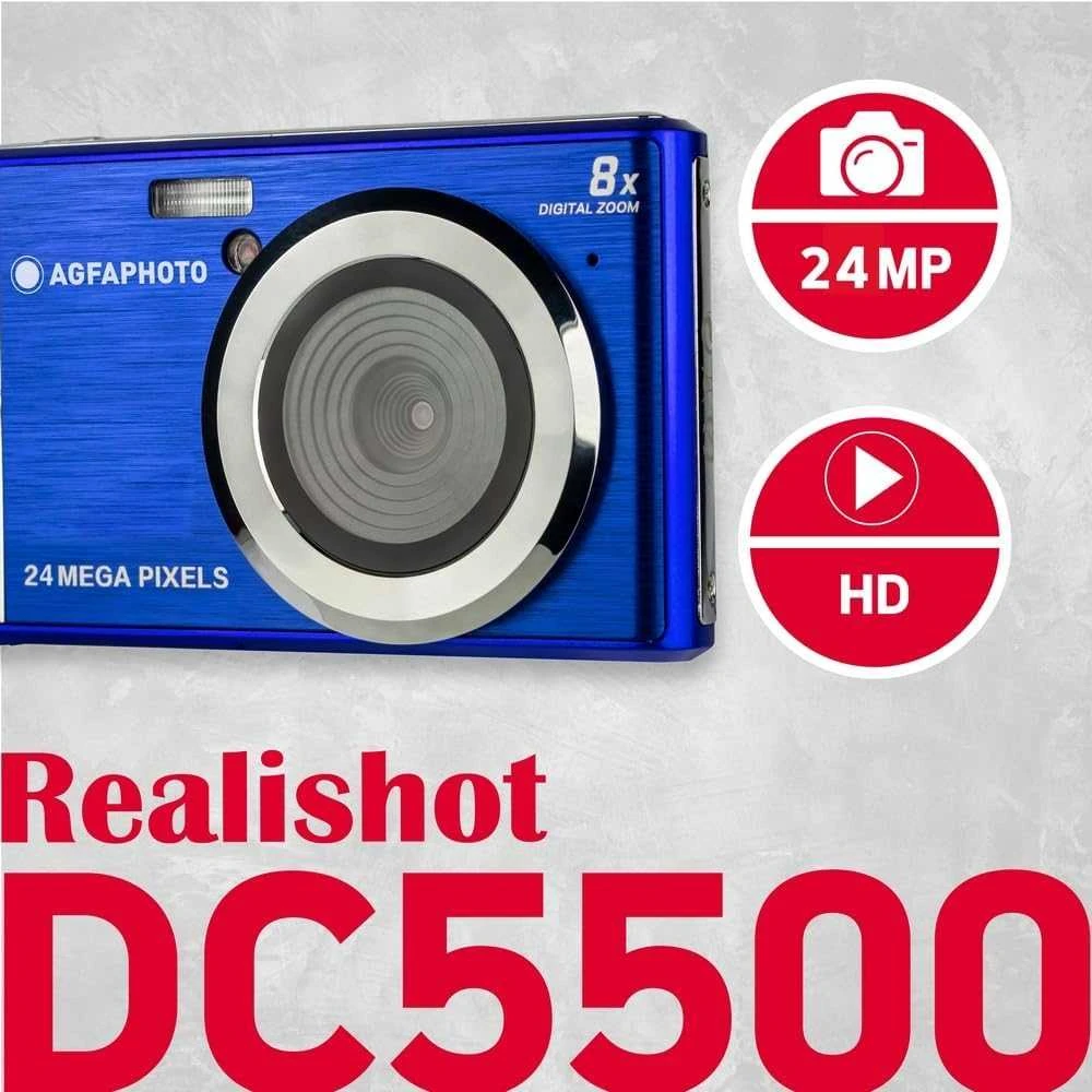 „AgfaPhoto Realishot DC5500“ mėlynas fotoaparatas