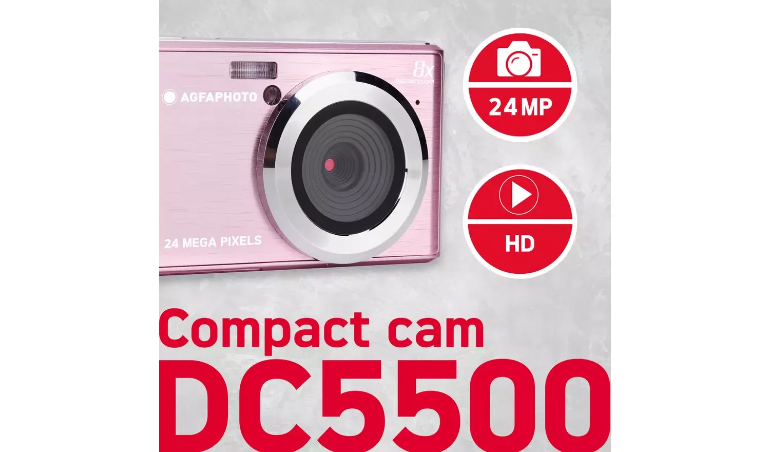 „AgfaPhoto Realishot DC5500“, rožinis