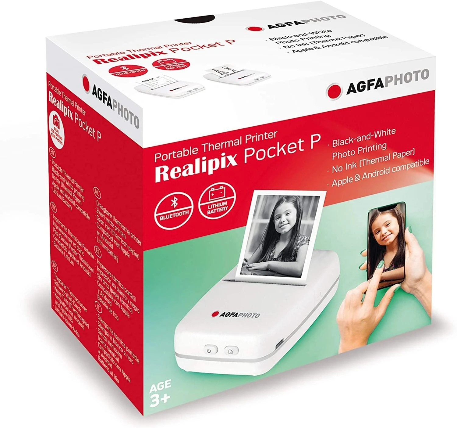 AgfaPhoto Realpix Pocket Spausdintuvas baltas APOCPWH