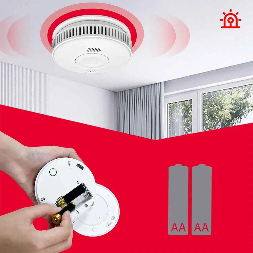 Aiwa S100A-AA ANZEN S1 Smoke Detector, Baltas