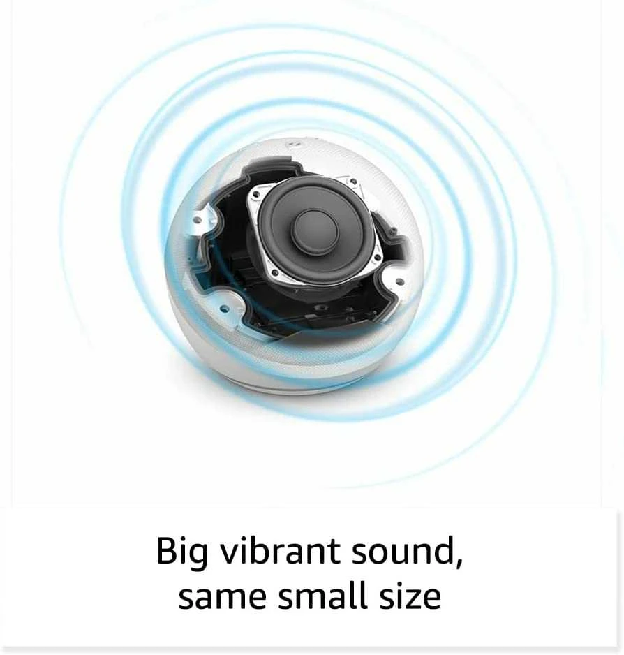 Amazon Echo Dot (5. Gen) nešiojama išmanioji kolonėlė, Medžio anglies spalvos