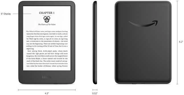 Kindle Amazon B0CP31T5M6 e-book reader 16 GB Wi-Fi Juodas