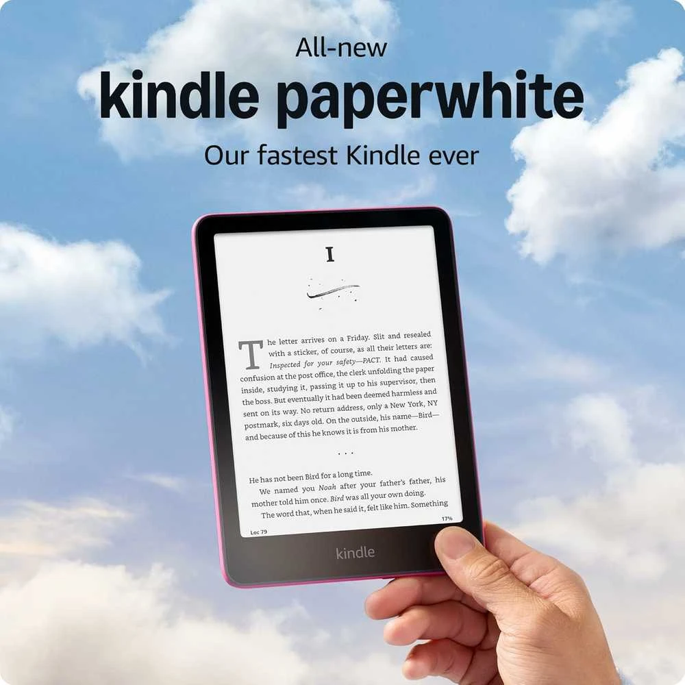 Elektroninė skaityklė Amazon Kindle Paperwhite (2024, 12 karta) 7", 16 GB, rožinė | su reklamomis