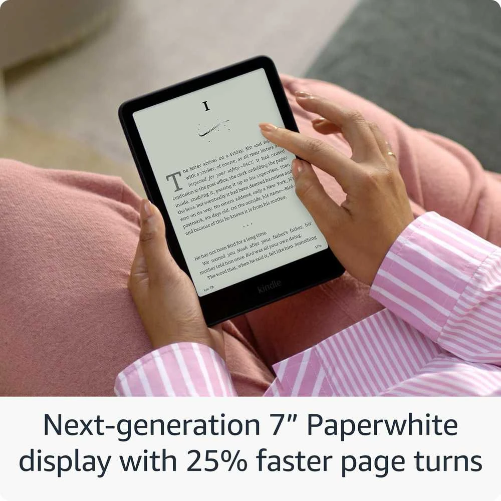 Elektroninė skaityklė Amazon Kindle Paperwhite (2024, 12 karta) 7", 16 GB, rožinė | su reklamomis