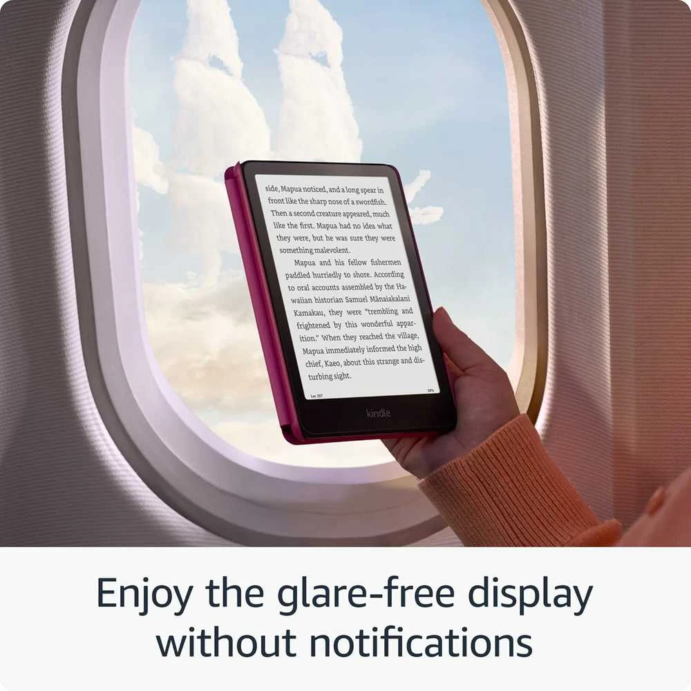Elektroninė skaityklė Amazon Kindle Paperwhite (2024, 12 karta) 7", 16 GB, rožinė | su reklamomis
