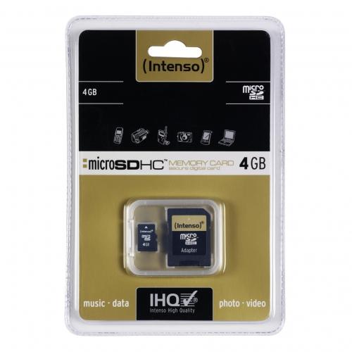 Atminties kortelė Karta Intenso Micro SDHC 4 GB Class 4 (3403450)