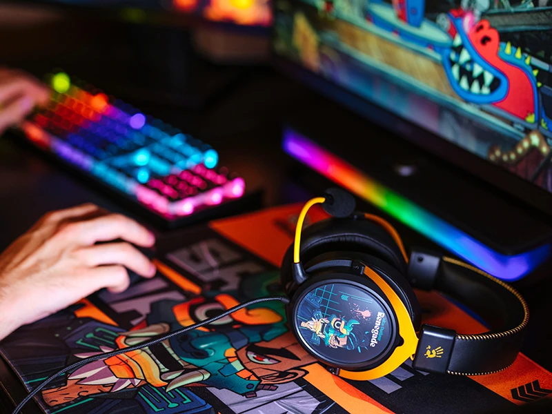 Ausinės A4Tech Bloody M595 USB Renegade Midnight