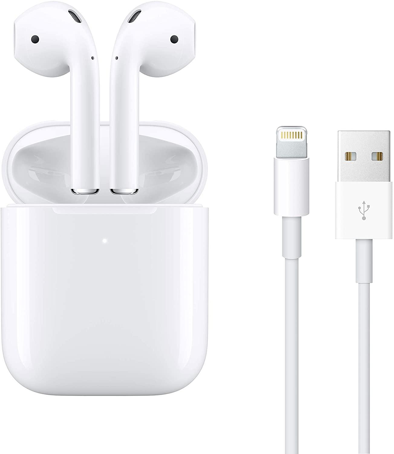 Ausinės Apple AirPods 2 su įkrovimo dėklu MV7N2 | Varle.lt