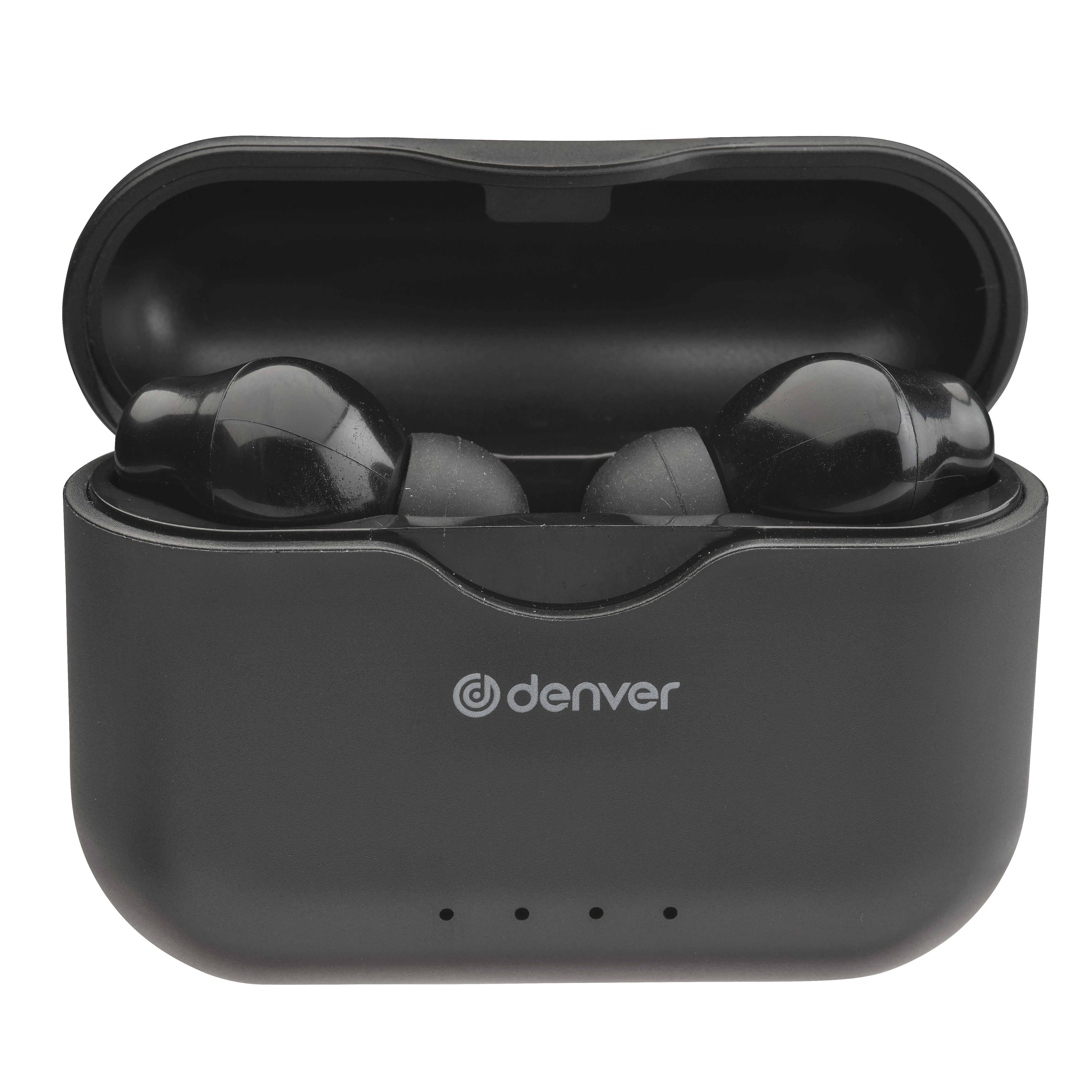 Denver TWE-37 įkrovimo dėklas su ausinėmis
