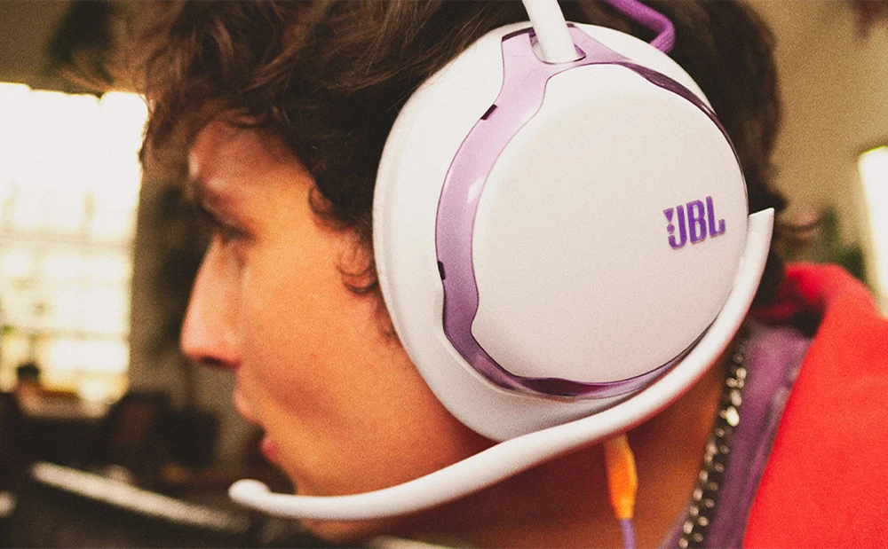 JBL Quantum 250 Headphone Ausinės su laidu Žaidimams su mikrofonu, Baltas EU