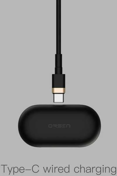 Juodos belaidės „Orsen T3“ Bluetooth ausinės