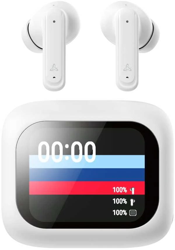 Ausinės Sbox EB-TWS08-W Jutiklinis ekranas Ekranas Baltas