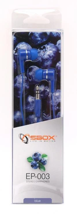 Ausinės Sbox Technology Sbox EP-003BL mėlynos palvos