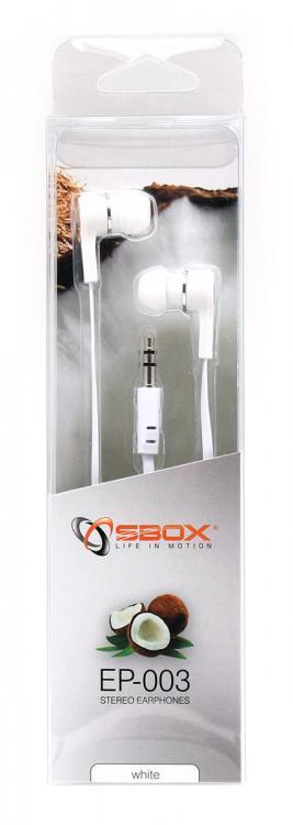 Sbox Technology Ausinės Sbox EP-003W baltas