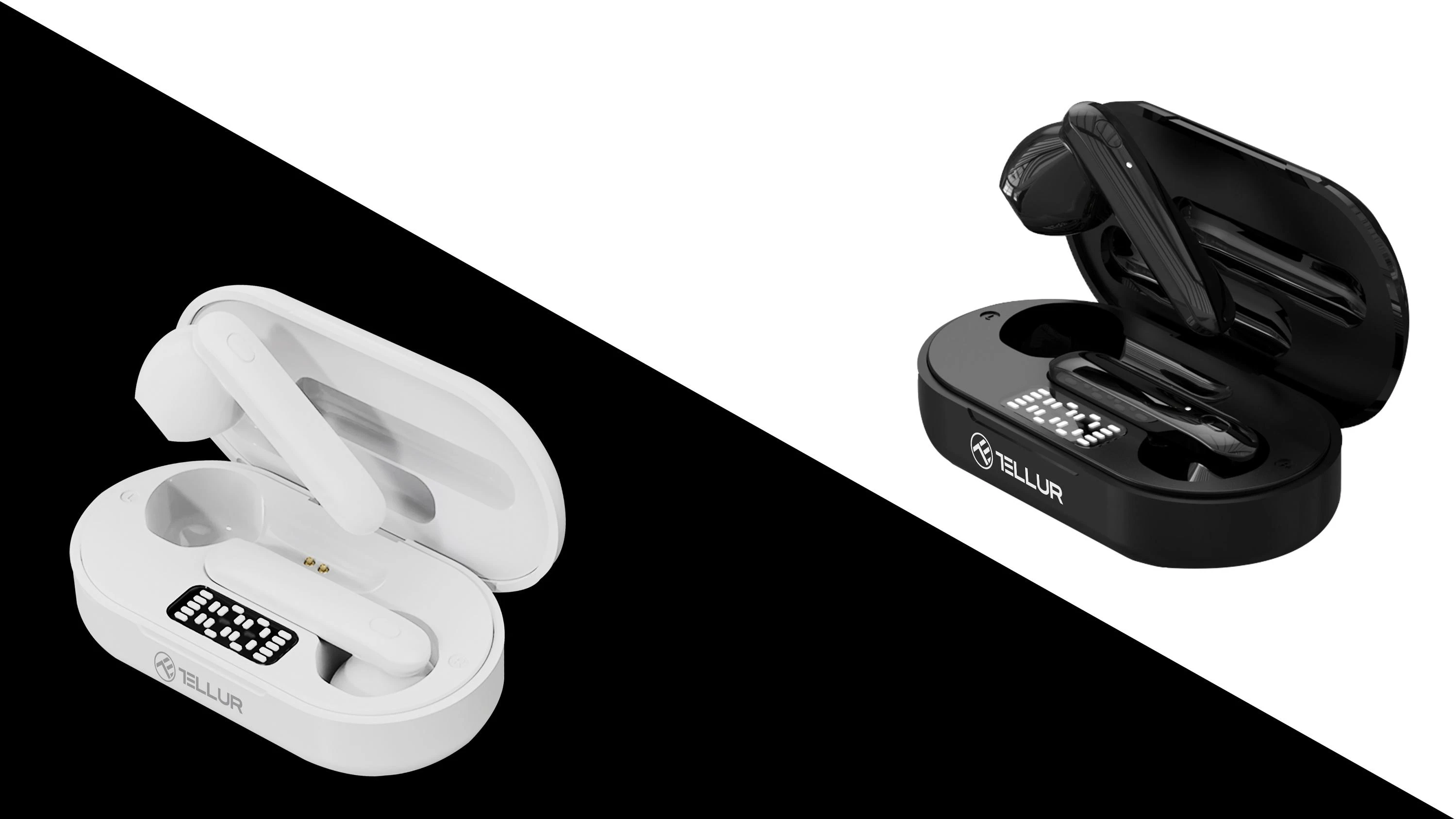 Ausinės Tellur Flip True Belaidės Earphones Juodas