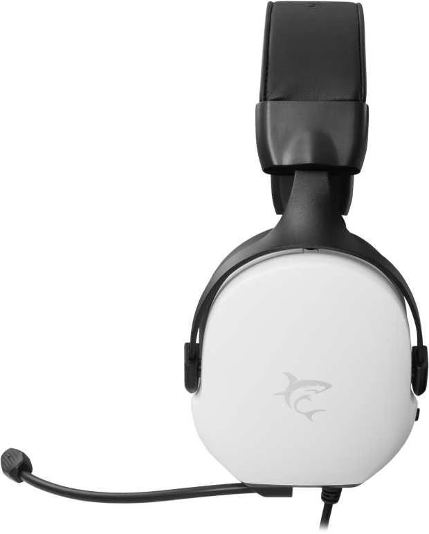 White Shark Baltas Shark Baltas Shark žaidimų ausinės FOX, skirta PC, PS4/PS5, Mac, baltos spalvos (GH-2445)