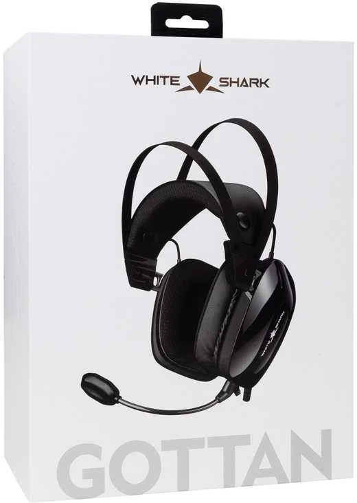 Ausinės White Shark Baltas Shark GH-2446 Gottan Juodas