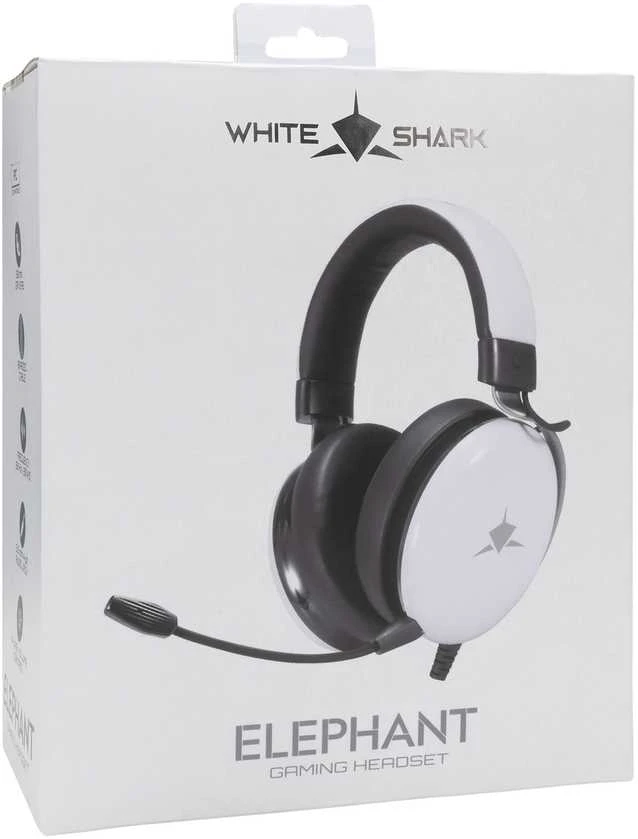 Ausinės White shark Baltas Shark GH-2540 Elephant Baltas