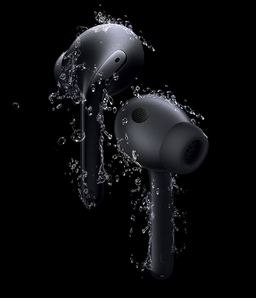 HiFi HD Belaidės Ausinės Xiaomi Buds 3 su HRTF garso suderinimu bei aktyviu triukšmo slopinimu, Juodos