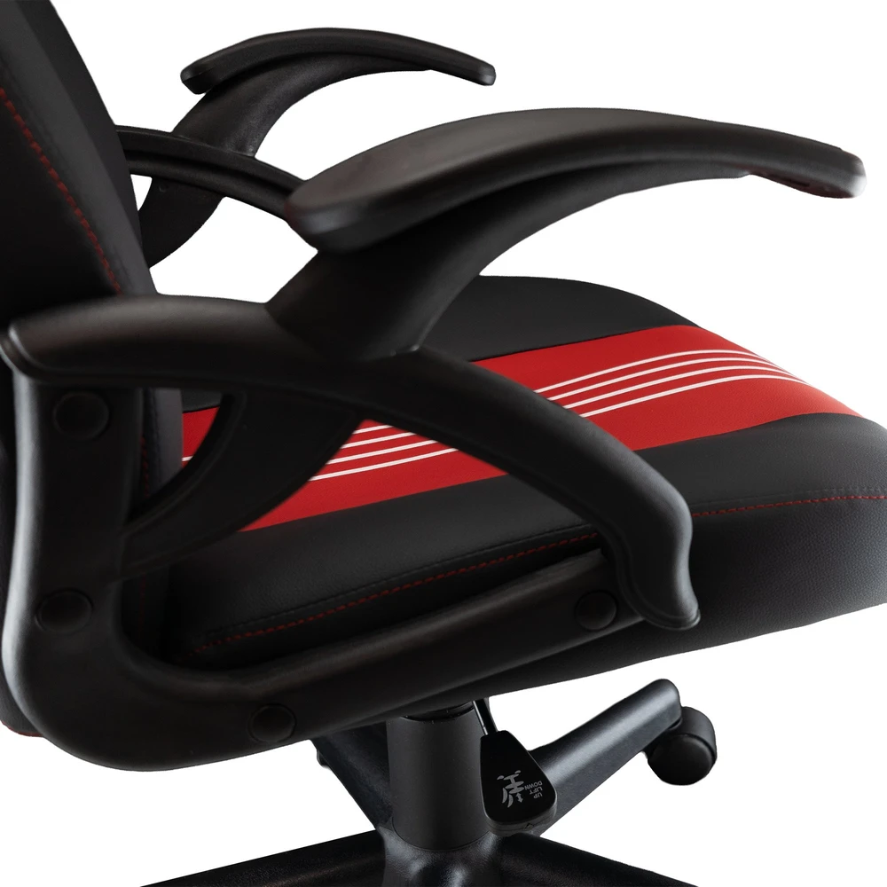 Baracuda ABALONE-B/R Gaming Chair, Juodas/Raudona