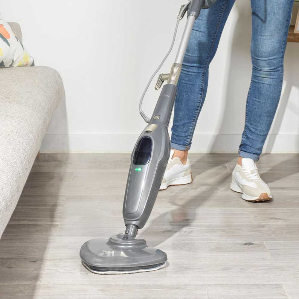 Garinė šluota Beldray BELDRAY Garinė šluota 1300W Trójkątna Głowica 180 350ml Kabelis 5m Pilka